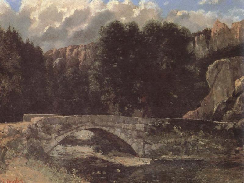 Gustave Courbet Bridge Sweden oil painting art